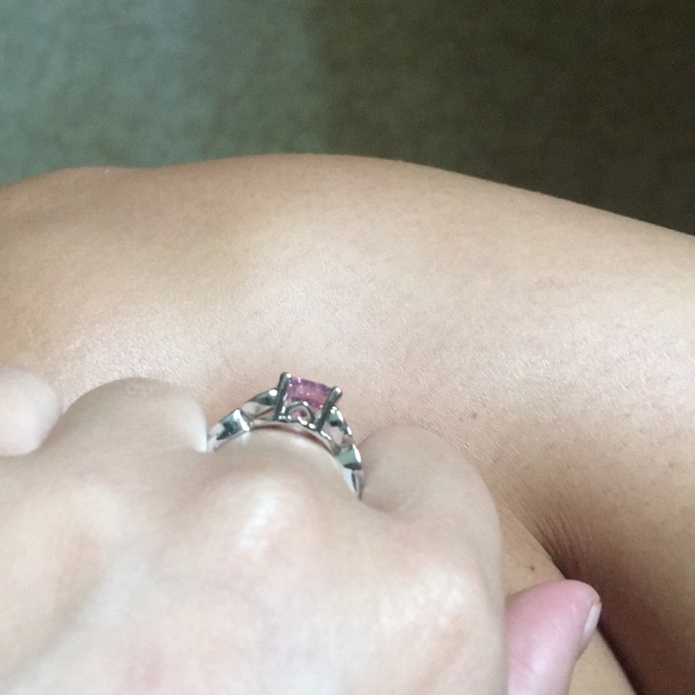 Pink and silver ring:) - Picture 2 of 3